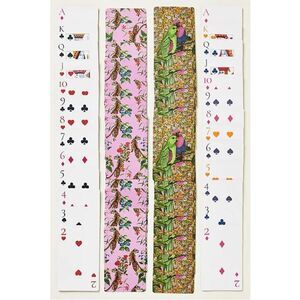 NEW Maeve by Anthropologie Tigers or Lovebirds Playing Cards Hostess Gift Set
